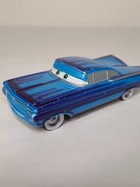 Disney Pixar Blue Character Die-Cast Toy Car - Shiny Blue Finish